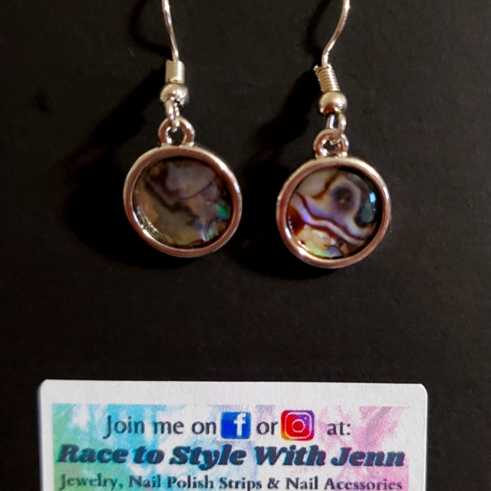 New!  Swirl pattern Earrings.